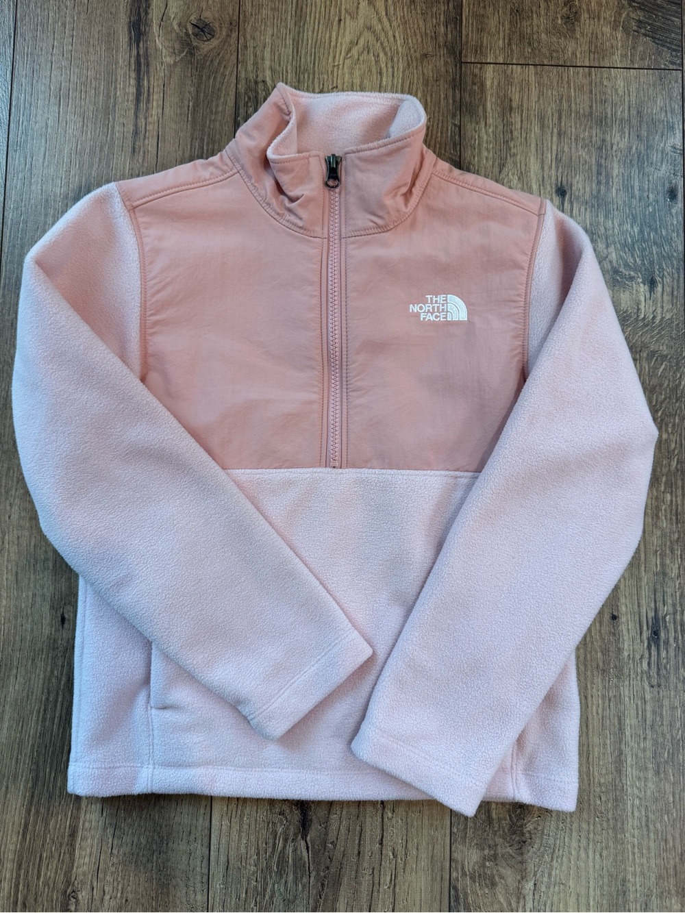 The North Face Pink Girls' Fleece Quarter-Zip Pullover
